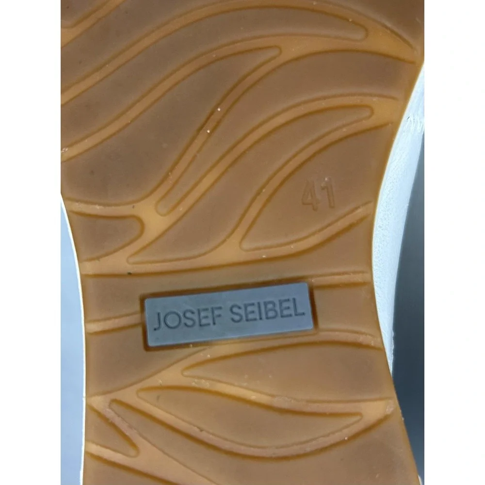 Josef Seibel 67701 Caren Shoes Women 10 41 White Leather Lace Up Comfort Sneaker